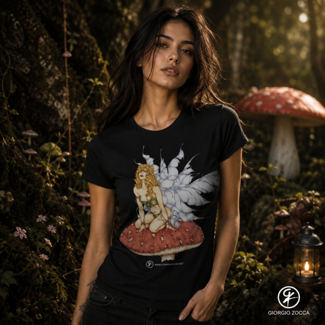 Fragaria T-shirt unisex Black