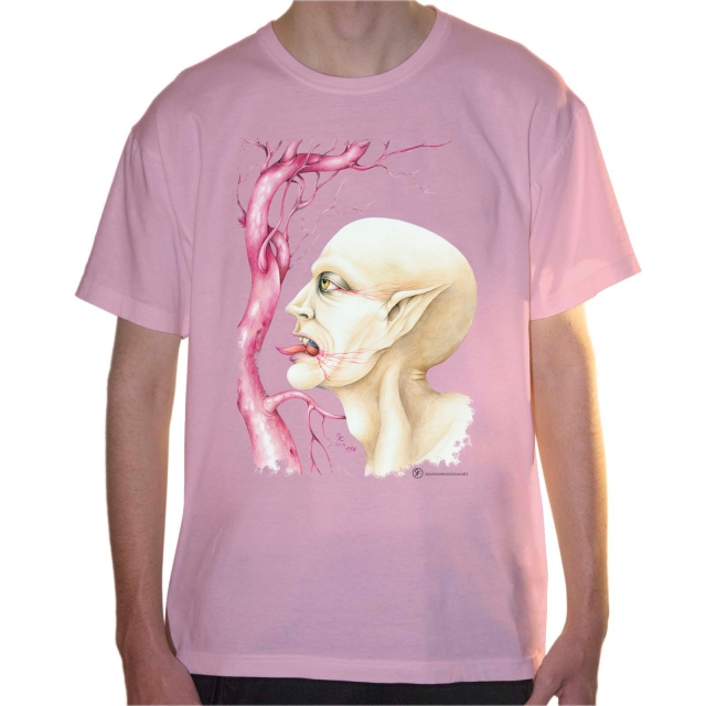 T-shirt uomo colore pale-pink rappresentante The Baron di Giorgio Zocca.