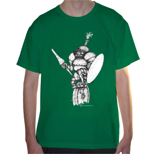 T-shirt uomo colore kelly-green rappresentante Carta di quadri di Giorgio Zocca.