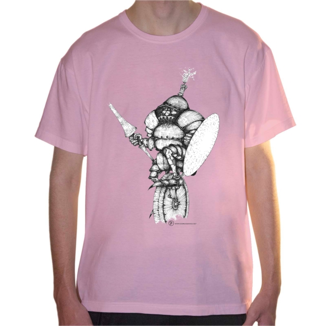T-shirt uomo colore pale-pink rappresentante Carta di quadri di Giorgio Zocca.