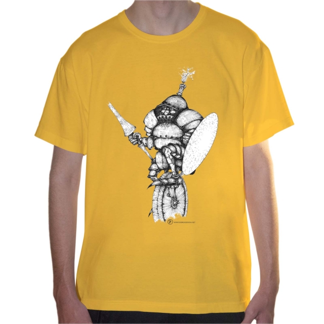 T-shirt uomo colore yellow rappresentante Carta di quadri di Giorgio Zocca.