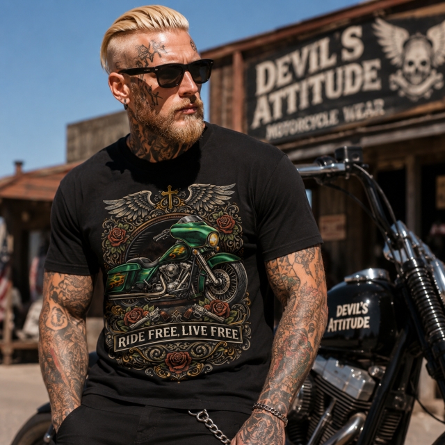 T-shirt Bagger Ride Free unisex