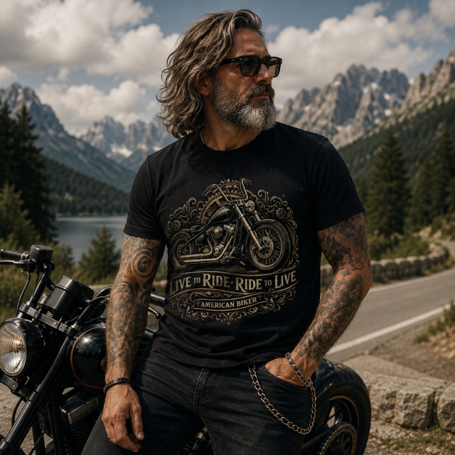 T-shirt Live to Ride Ride to Live unisex