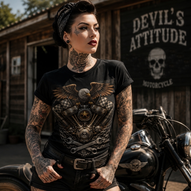 T-shirt Eagle V-twin unisex