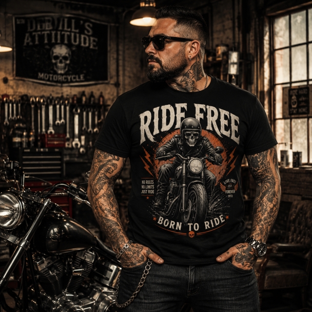T-shirt Ride Free unisex