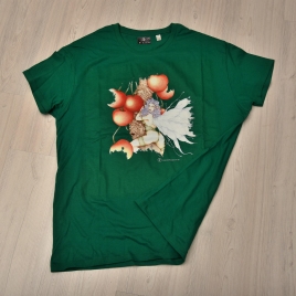 T-shirt uomo colore kelly-green rappresentante Mirabilis di Giorgio Zocca.